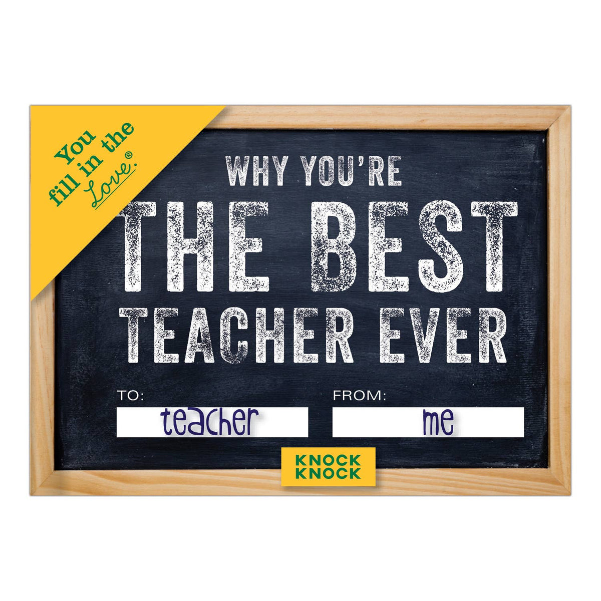 Why You're the Best Teacher Ever  Fill in the Love® Book