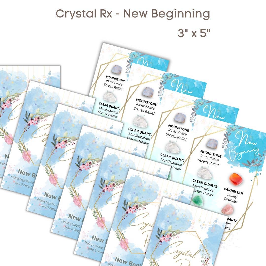 New Beginning 3 x 5" Crystal Rx Cards - Pack of 20