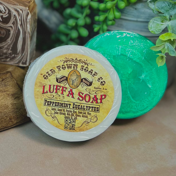 Luffa Soap -Available in 12 scents -Goat's Milk Soap: Passionate Kisses